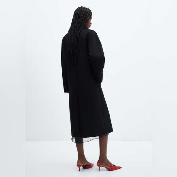 MANGO Oversized Wool Coat/ Size S - Picture 3 of 10